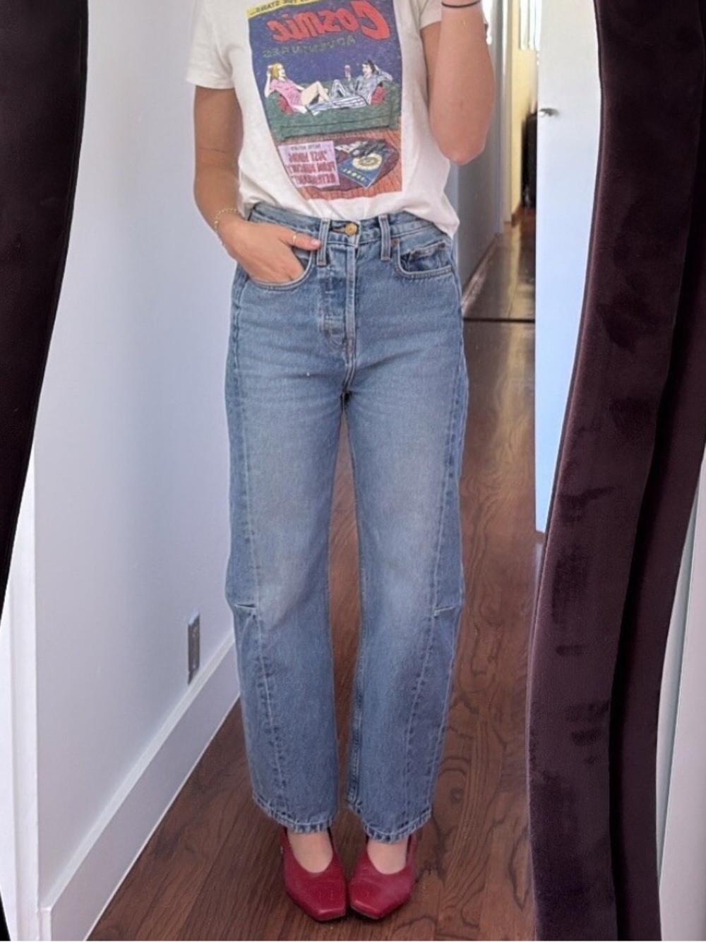 Old Navy High-Waisted Barrel Ankle Jeans